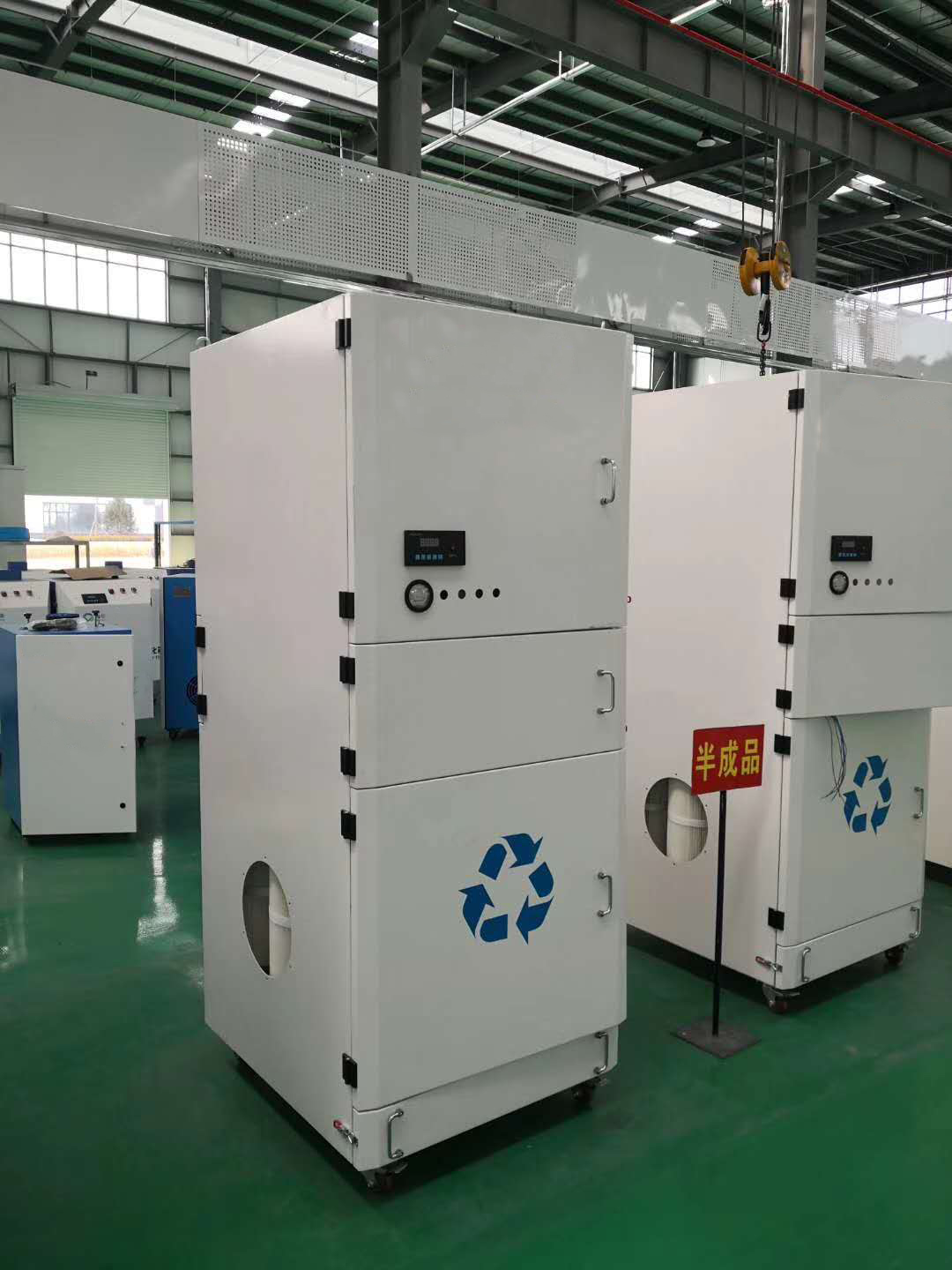 河南（nán）MD传媒视频環保龍門火焰切割機除塵方案(圖2)